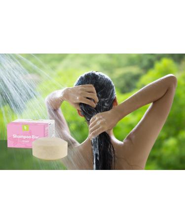 GREENDOOR GREENDOOR Bar Rose Shampoo 75g - Vegan - Soft - Plastic Free - For Women - Natural Cosmetic with Organic Shea Butter Aloe Vera - Natural Care for All Hair Types - Buy Online on GoSupps.com