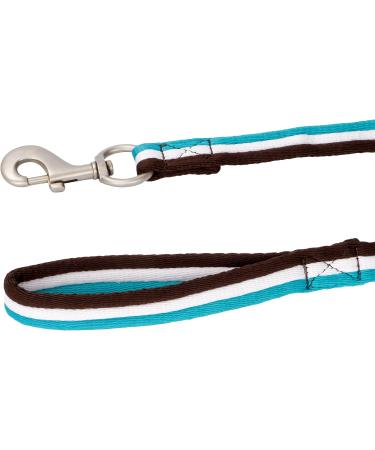 8m Equestrian Lunging Line for Horses | Soft Nylon Longs with Hand Loop & Carabiners | Floor Work Rope in Dark Brown/White/Gray - Buy Online on GoSupps.com