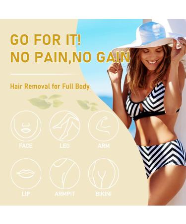 ANREACHO Hard Wax Beads for Sensitive Skin - 10.5 oz Painless Wax Beans for Bikini, Eyebrow & Facial Hair Removal - At-Home Pearl Waxing Beads with 10 Spatulas for Women & Men - Buy Online on GoSupps.com