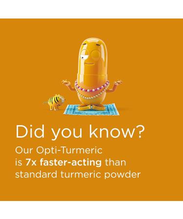 Healthspan Opti-Turmeric 500mg Liquid Curcumin Capsules - Cartilage Formation & Immune Health Support - 30ct - Buy Online on GoSupps.com