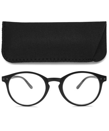 MAGIMODAC Women Computer Reading Glass Filter Light around Oval Reading Brille Computer Glasses With P and Symphetic Reading Aid Show Aid Hell Black 3.5 Dioptries