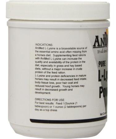 AniMed L-Lysine for Horses 16-Ounce - Buy Online on GoSupps.com