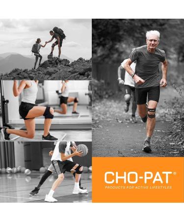 Cho-Pat Dual Action Knee Strap -Medium Black- Pain Relief for Arthritic, Weak Knees, Tendonitis, Meniscus Tears - Best Mobility Support - Buy Online on GoSupps.com