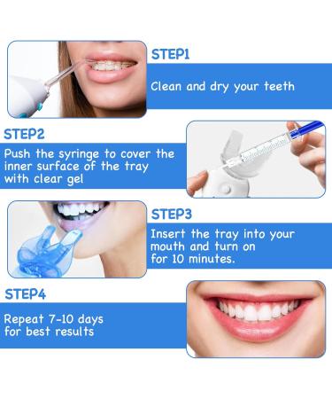 Xumann 10PCS Teeth Whitening Gel 3ml Teeth Whitening Gel Syringes Bleaching Gel Teeth Whitener Gels Refills Kit - Buy Online on GoSupps.com