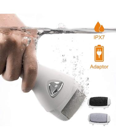Rechargeable Electric Feet Callus Remover - Professional Pedicure Tool for Dead, Hard, Cracked Dry Skin - Ideal Gift - White - Buy Online on GoSupps.com