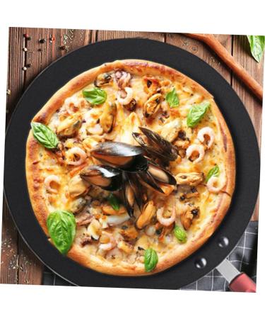 HOMSFOU 2pcs Pot Skillet Pan Breakfast Pan - Oven Pan Saute Pan Iron Frying Pan Cast Iron Skillet Crepe Pan Mini Cooker Pizza Pancake Cooking Pan Pancake Pan Aluminum Household 48.5X30CMx2pcs Blackx2pcs - Buy Online on GoSupps.com