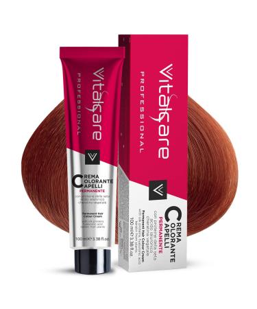 Vitalcare Vitalcare | Professional - Professional Permanent Hair Color Hair Coloring Cream Hair Dye with Silk Proteins No. 8/4 Light Copper Blonde 100 ml