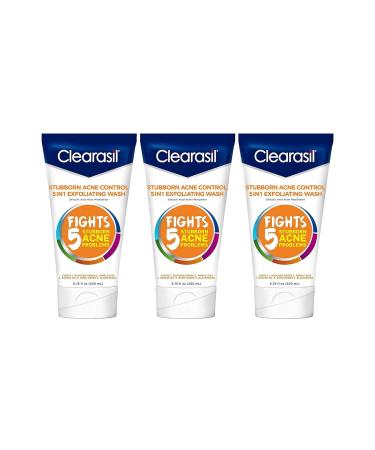 Clearasil Ultra 5in1 Exfoliating Wash 6.78 oz. (Pack of 3)