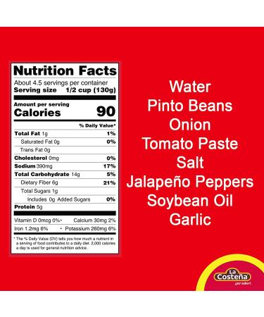 La Costena Whole Pinto Beans  19.75 oz 6 - Buy Online on GoSupps.com