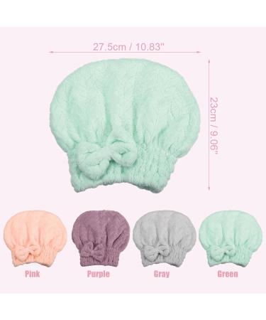 VOCOSTE Diamond Shape Hair Drying Towel - Quick Drying Lightweight & Strong Absorbent Dry Cap for After Bath Hair Care - Green - Buy Online on GoSupps.com
