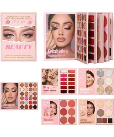 Eyeshadow Palettes | 55 Colours Long Lasting Glitter | Pigmented Eyeshadow Palette and Blush Powder | For Women Girls Party Wedding Holiday Christmas - Buy Online on GoSupps.com