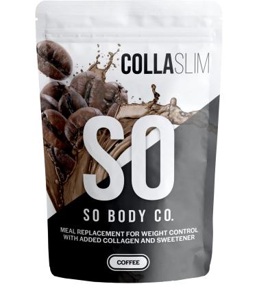 SoBodyCo CollaSlim Meal Replacement Shake Weight Loss Shake Diet Meal Replacement Meal Replacement With Added Collagen Diet Coffee Shake Coffee 800.00 g (Pack of 1)