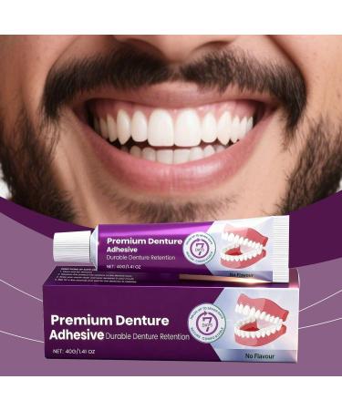 Denture Adhesive 40g Repair Pad and Sealant Denture Fixative For Daily Use by Women and Adults with Full or - Buy Online on GoSupps.com