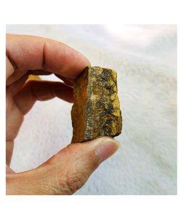 Crystal 1Pcs Rough Raw Golden Tiger Eye Rough Stones- Natural for Tumbling Wrapping Polishing Reiki Small Size 20-30mm Full of Texture (Size : S20-30mm 1pcs)