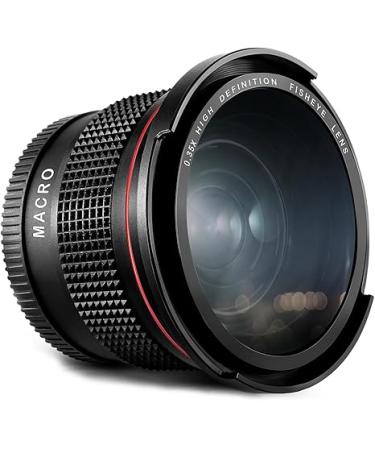Altura Photo 58MM 0.35x Fisheye Wide Angle Lens (w/Macro Portion) for DSLR Cameras EOS Rebel 70D 77D 80D 90D T8i T7 T7i T6i T6s T6 T5i T5 T4i T3i T100 SL1 SL2 SL3