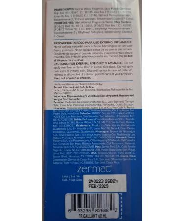 Zentimiento gallant Herbal-Fresh Scent 2 Fl. Oz. Fragrance for Men - Buy Online on GoSupps.com