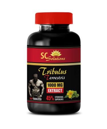 Strength Gains - TRIBULUS TERRESTRIS - Physical Effort Training Resilience Athletic Focus Sports Activity Natural Momentum and Workout Recovery 1 Bottle 90 Capsules