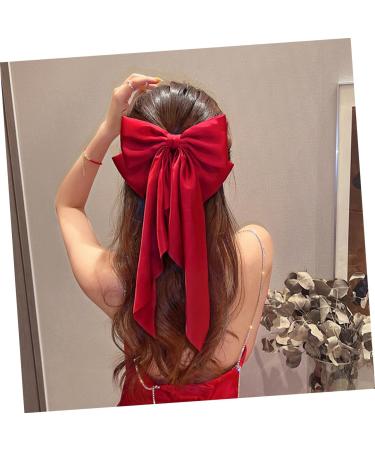 Beavorty Satin Ribbon Hairpin Hair Barrettes Hair Pin Hair Ribbons Bows for Hair Barrettes for Thick Hair Big Hair Bows Large Hair Bows for Girls Teen Girl Hair Bows Clip Fabric Miss Spring - Buy Online on GoSupps.com