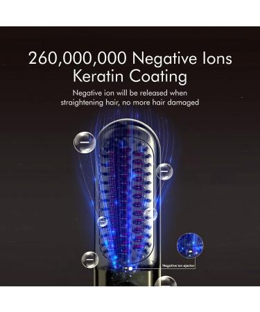 Buy Mini Cordless Hair Straightener Brush Pro+ | Portable Ionic Hot Comb 60 Mins Battery Life - Perfect for Travel & Gifts for Women - Buy Online on GoSupps.com