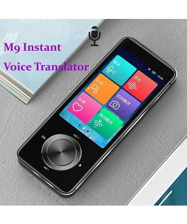 M9 Instant Voice Translator Portable Language in Real-time Smart Translator Supports 12 Offline Languages (Color : Gold) (Grey) - Buy Online on GoSupps.com