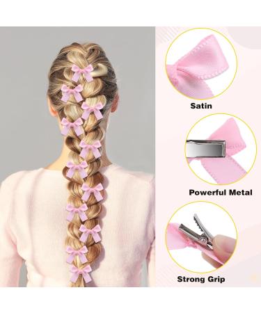 Shop 40 Mini Pink Crocodile Hair Clips - Cute Hair Loops for Women Girls & Children | International Shipping Available - Buy Online on GoSupps.com