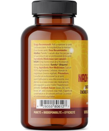 Pure Lab Vitamins | NADH Nicotinamide Adenine Dinucleotide + Coq10 Ubiquinol | 60 Capsules | Vitamin B3 Supplement | B3 Vitamin Nicotinamide Supplement | Brain Energy Mental Clarity Supplemet 60 count (Pack of 1) - Buy Online on GoSupps.com