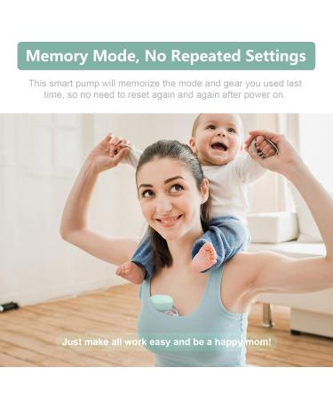 Portable Electric Milk Pump - Double-Handed Rechargeable Noise-Free 3 Modes & 30 Levels - 2-Pack Green - Buy Online on GoSupps.com