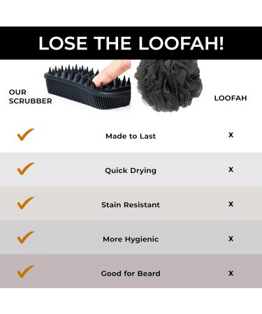 Blackwood For Men Pure Moisture Body Wash (7oz) + Double Duty Beard & Body Scrubber Bundle - Natural Vegan Formula for Sensitive Skin and Workout Recovery - Dual-Sided Men's Shower Tool - Buy Online on GoSupps.com