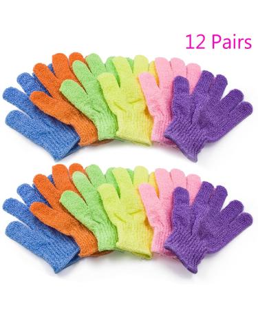 3/6/12 Pairs Magik Exfoliating Spa Bath Gloves Shower Soap Clean Hygiene Wholesale Lots (12 Pairs)