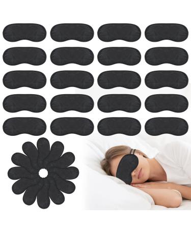 30 Pieces Sleep Eye Mask Shade Cover Sleep Eye Mask for Men Women Kids Individual Pack Sleeping Blindfold Eye Shade Cover for Travel Plane Hotel Games Party