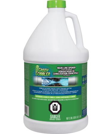 Green Gobbler Main Line Drain Opener & Toilet Clog Remover Odorless Formula Septic Safe Hair Clog Remover 128 Oz