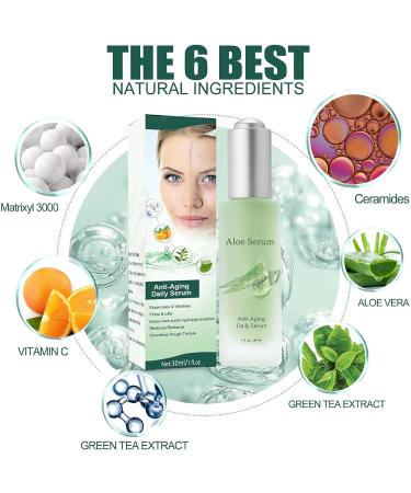 Tongyend Vitamin C Hydrating Serum - Anti-Aging Collagen Serum for Brighter Smoother Skin - Cleanse Pores & Reduce Dark Spots - Suitable for All Skin Types - Buy Online on GoSupps.com