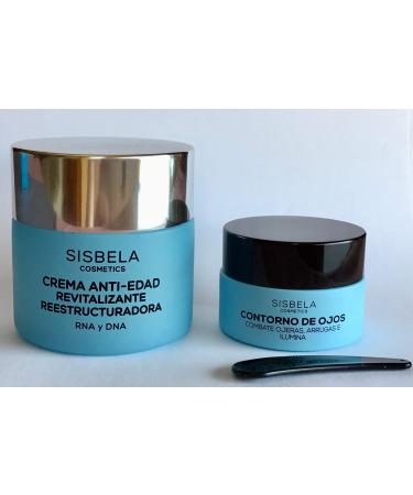 Spanish Sisbela cosmetics package (cream sisbela anti-aging 50 ml + sisbela eye contour 20 ml + ampoules Q10 concentrated tight anti-wrinkle effect)