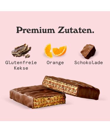 Buy Nicks Protein Wafer Bar Orange - 25% Protein Low Carb Gluten-Free No Added Sugar | 9 Pack (40g Each) - Buy Online on GoSupps.com