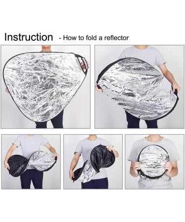 Selens 5-in-1 Triangle Reflector (32 Inch) for Photography Studio and Outdoor Lighting - Buy Online on GoSupps.com