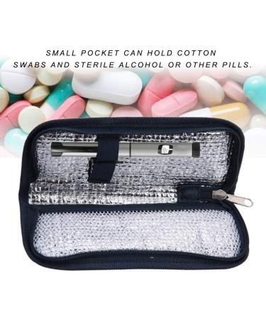 Portable Insulin Cooler Case for Diabetics - Medical Organizer for Travel - Insulated in Navy Blue - Buy Online on GoSupps.com