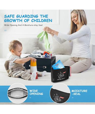 Portable Car Wipes Heater - Sunsbell Wipes Dispenser | 12V DC + USB | Thermostat Heating Bag | Dual-use Baby Wet Wipes Warmer 24x16cm - Buy Online on GoSupps.com