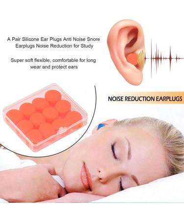 Soft Earplugs for Sleeping | Reusable Silicone Hearing Protection for Side Sleepers | Reduce Snoring Noises | Individually Formable 004 - Buy Online on GoSupps.com