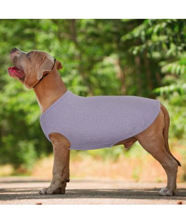Buy Hjumarayan Dog Sweater for Medium-Sized Dogs - Washable Striped Fleece Dog Shirt for Corgis & Dachshunds (Purple) | International Shipping Available - Buy Online on GoSupps.com