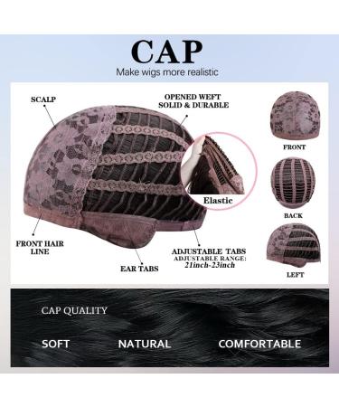 OUFEI Black Curly Wig with Bangs - 13 Inches | Heat Resistant Synthetic Hair for Women - Perfect for Daily Wear, Parties, and Cosplay - Buy Online on GoSupps.com