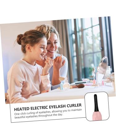 Healeved Electric Eyelash Curler Set - Heated Lash Tool for Perfect Curls | Practical Eyelash Perming Tool - Pink - Buy Online on GoSupps.com