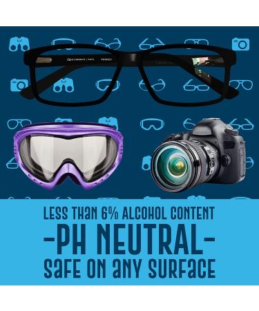 ULTRA CLARITY Eyeglass Lens Cleaning Spray Value Pack - 10oz Spray, 2 Microfiber Cloths - Professional Grade 5pc Kit - Buy Online on GoSupps.com