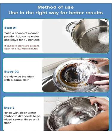 1 Pcs Foam Rust Remover Kitchen All-Purpose Cleaning Powder Soak to Clean Greasy Dirt Multi-purpose Foam Cleaner Rust Remover Kitchen Instant Cleaning Powder - Buy Online on GoSupps.com