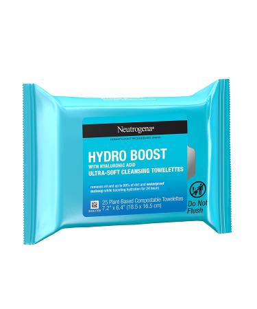 Neutrogena HydroBoost Hyaluronic Acid Makeup Remover Wipes - 25 ct - Buy Online on GoSupps.com