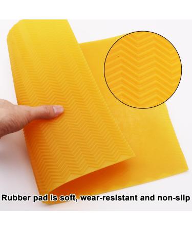 Resistant V-Shaped Rubber Sole Pad - Yellow Heel Repair Sheet for Men & Women Shoes - Durable Bottom Repairing Material - Buy Online on GoSupps.com
