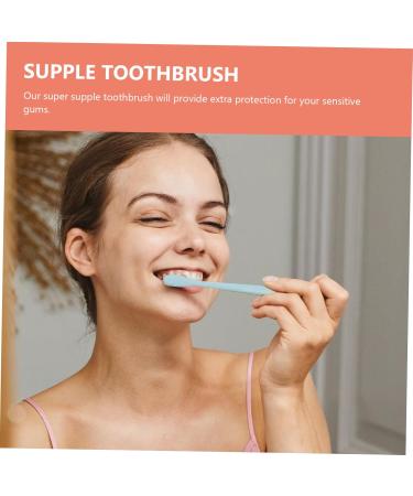 Buy Minkissy 6-Pack Soft Wooden Toothbrushes for Sensitive Teeth - Eco-Friendly & Reusable Household Cleaning Tools - Buy Online on GoSupps.com