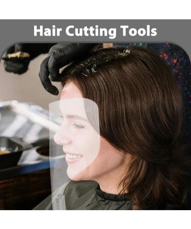 TOVINANNA Hairspray Mask Clear Barber Salon Faces Shield Plastic Hairdressing Haircut Faces Mask Eyes Protector Cover - Buy Online on GoSupps.com