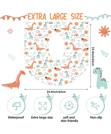 50 Pack Extra Large Disposable Waterproof Toilet Seat Covers for Kids & Adults - Portable, Individually Wrapped Toddler Potty Training Restroom Covers - Vivid Dinosaur Design - Buy Online on GoSupps.com