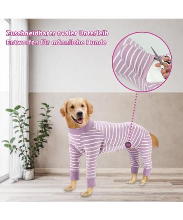 Ranypet One-Divider Pajamas for Large & Medium Dogs | Surgical Recovery Suit Wound Protection & Relaxation Wear - Buy Online on GoSupps.com