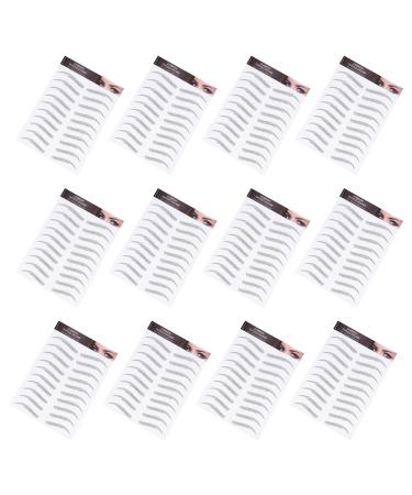 PRETYZOOM 12 feuilles Autocollants Sourcils Imitation Cheveux Naturels Maquillage Sourcils Facile pour Femmes Kit Rehausseur Coller Instantan